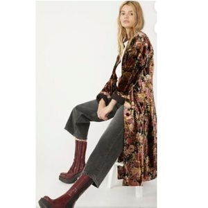 Free People Simone Velvet Duster